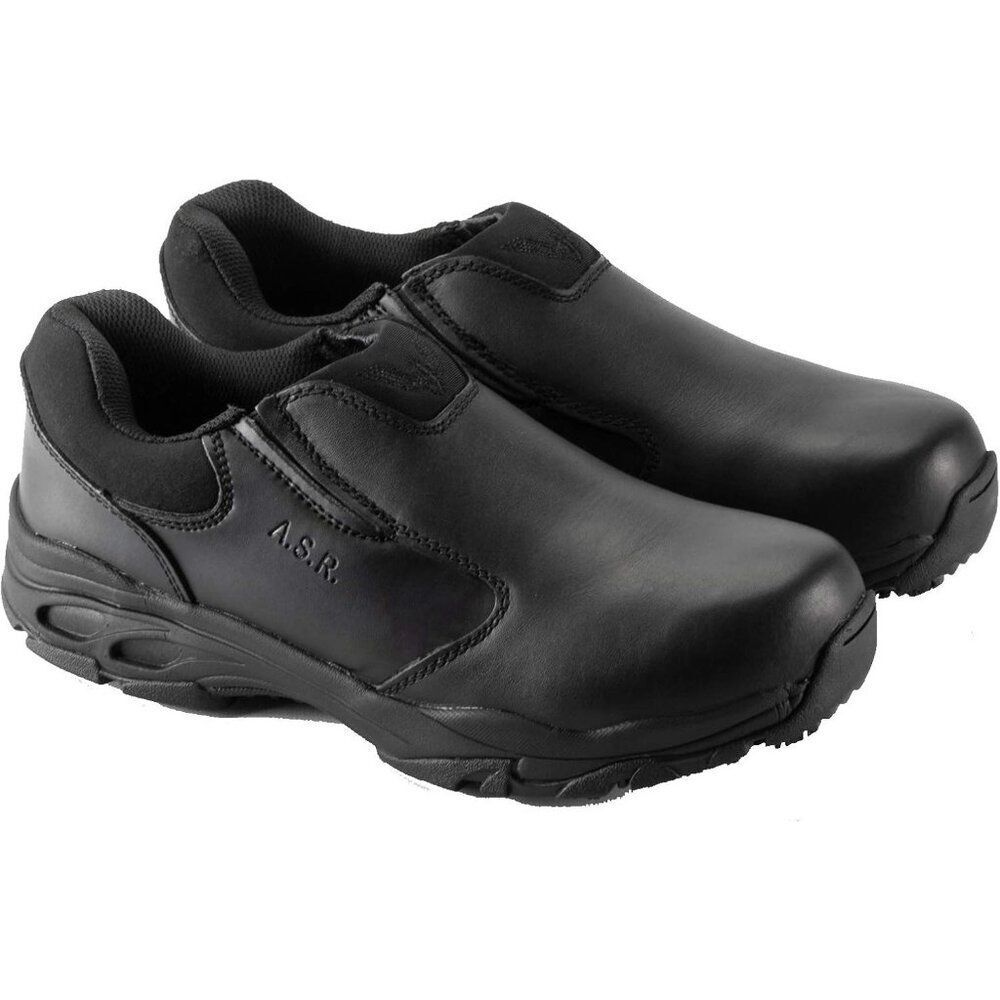 Thorogood Unisex M4 W6 ASR Slip-Resistant Black Leather Work Shoes Comfort Fit